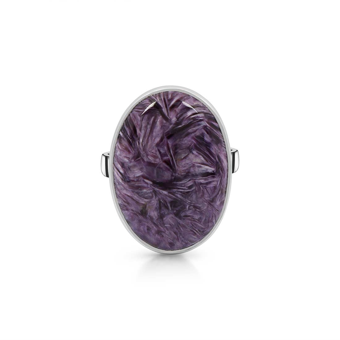 Charoite Adjustable Ring-(CHR-R-68.)